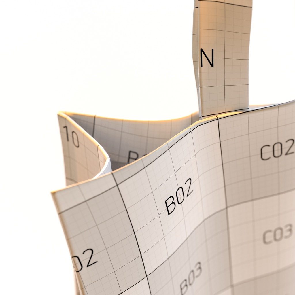 革鞄 - レザートートバッグ 【3Dモデル】