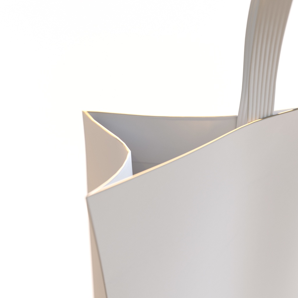 手さげ紙袋 - ペーパーバッグ 【3Dモデル】