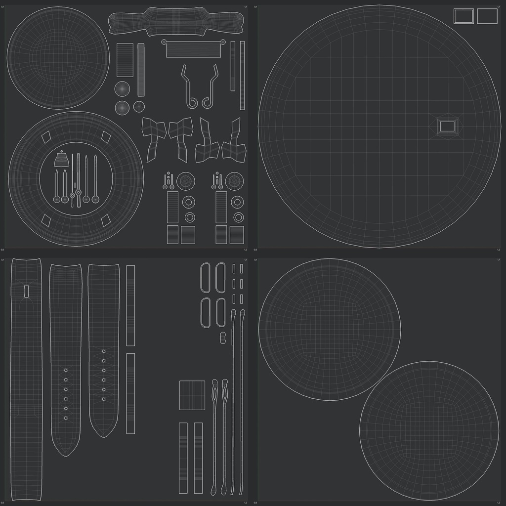 腕時計2 クロノスコープ - ブラック x ステンレスケース【3Dモデル】