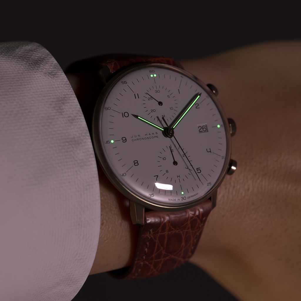 腕時計1 クロノスコープ - ホワイト x ゴールドケース【3Dモデル】