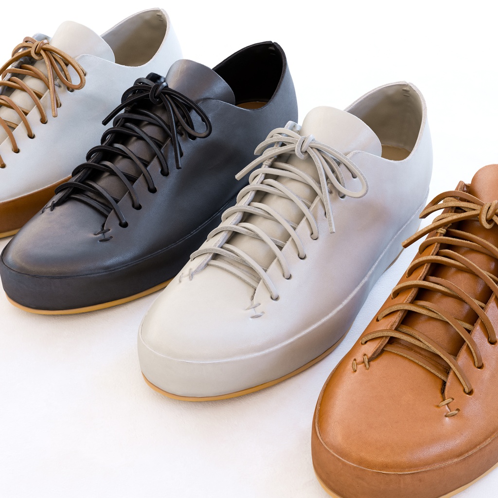 レザーコートスニーカー 【3Dモデル】