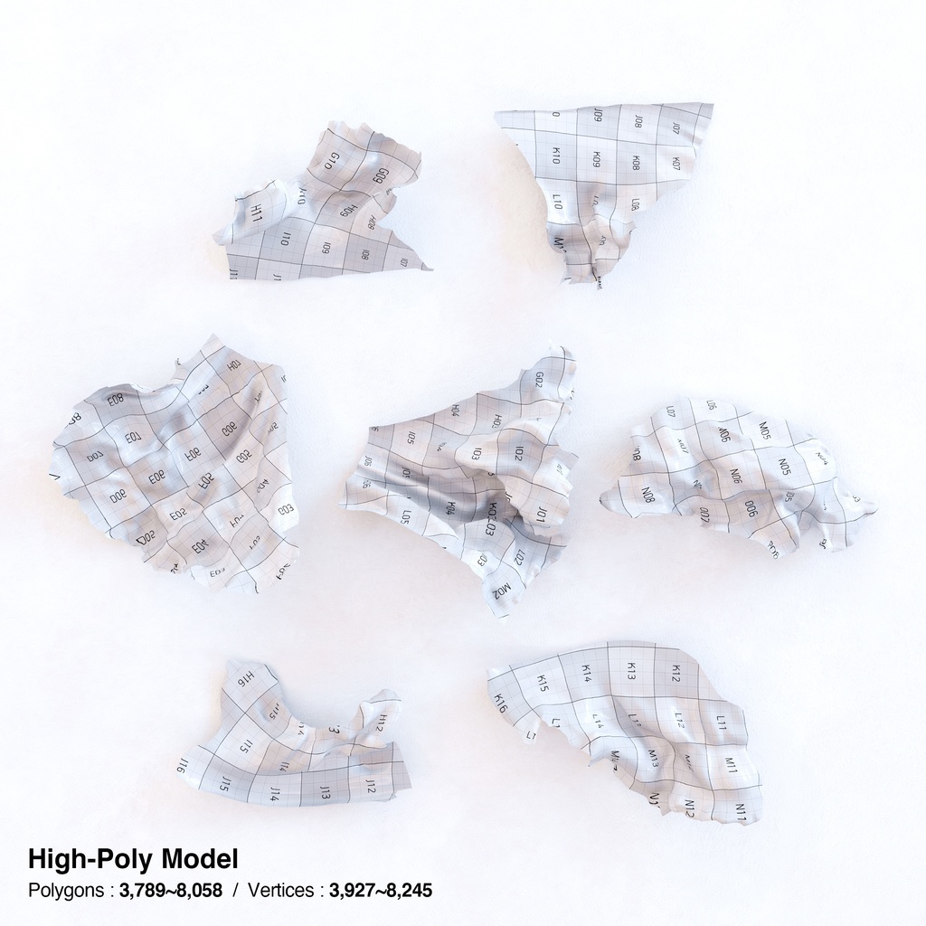 サニーレタス(リーフレタス) 【3Dモデル】