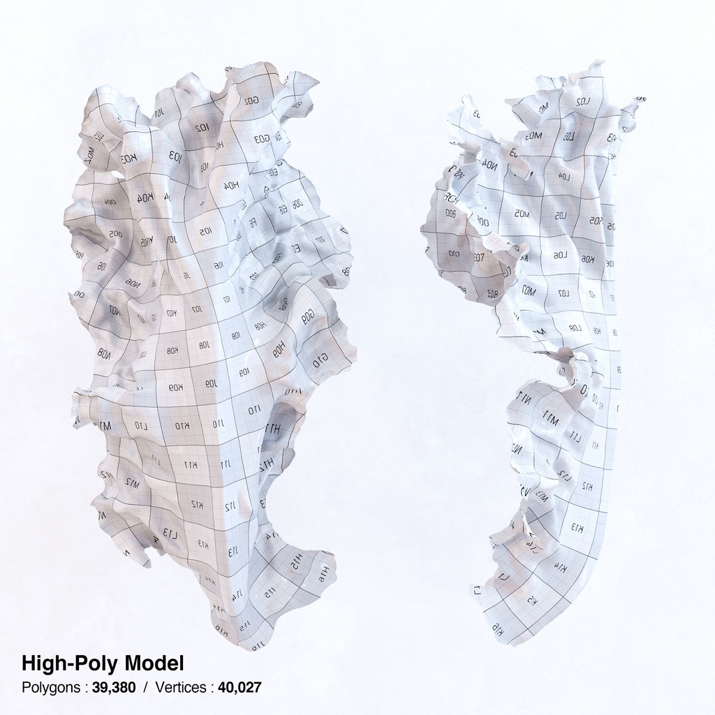 サニーレタス(リーフレタス) 【3Dモデル】