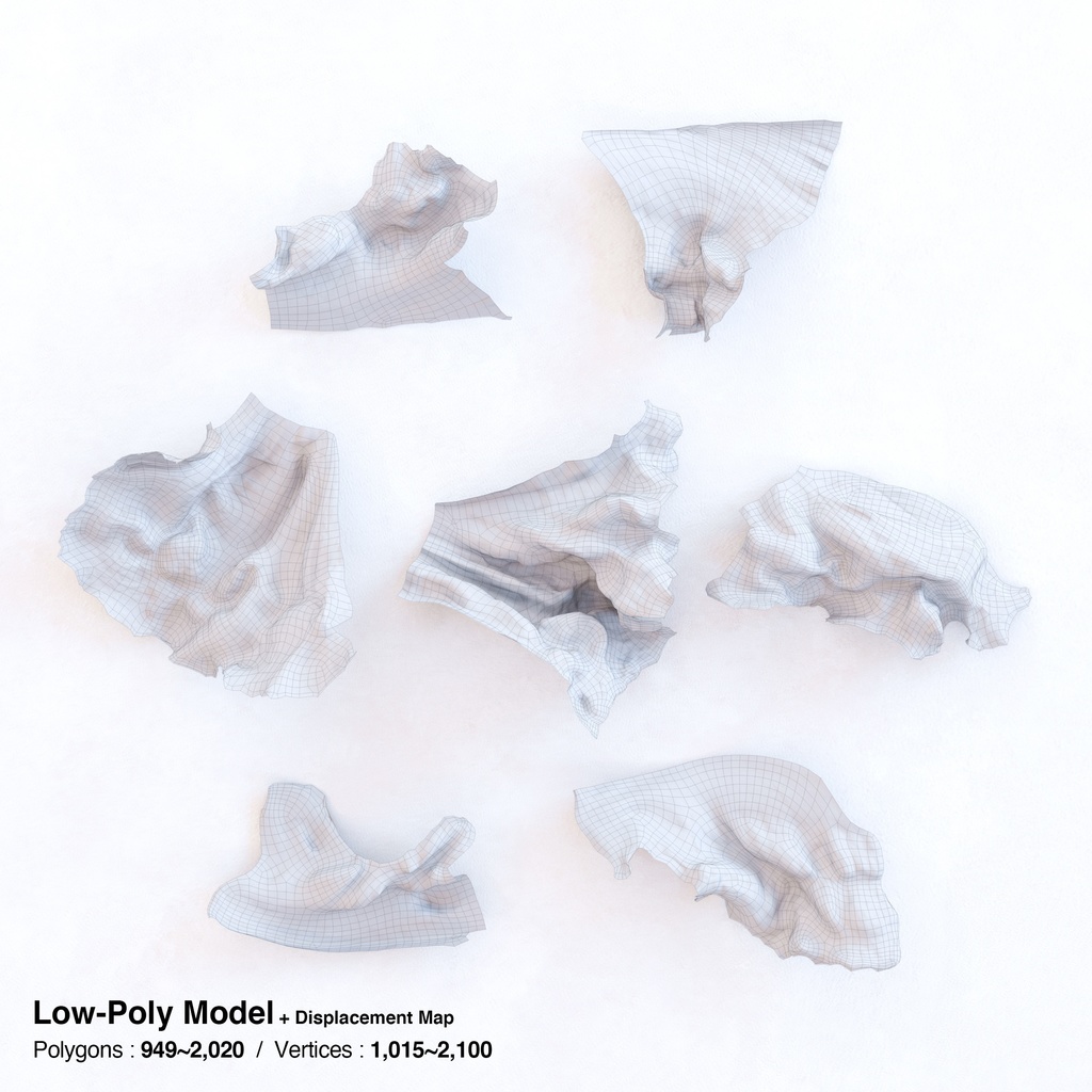 サニーレタス(リーフレタス) 【3Dモデル】