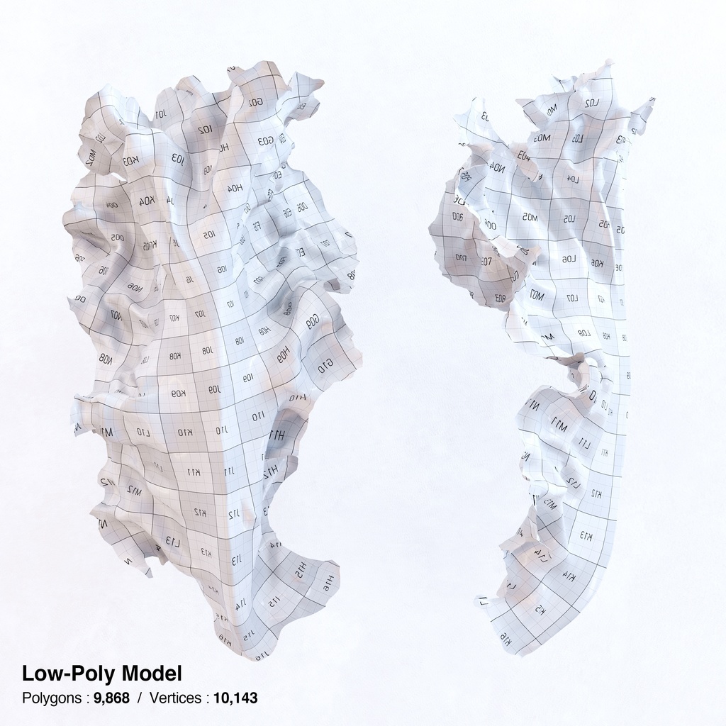 サニーレタス(リーフレタス) 【3Dモデル】