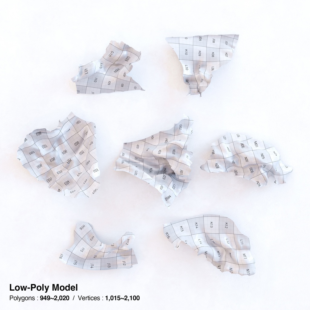 サニーレタス(リーフレタス) 【3Dモデル】