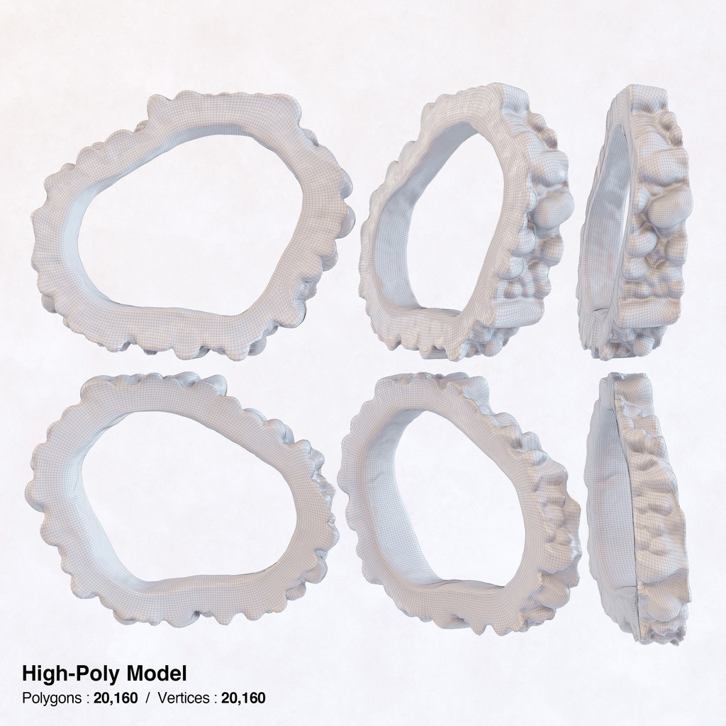 ゴーヤ(にがうり)【3Dモデル】