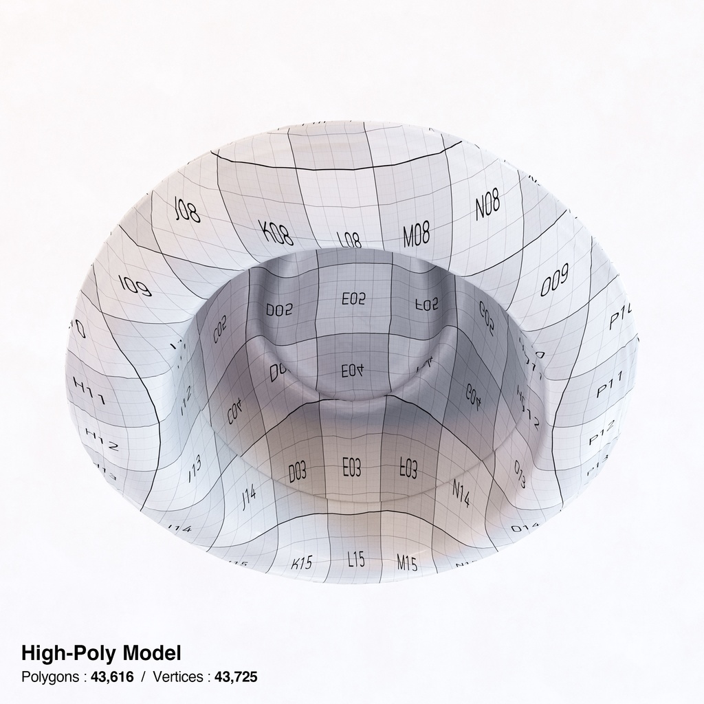 麦わら帽子 【3Dモデル】