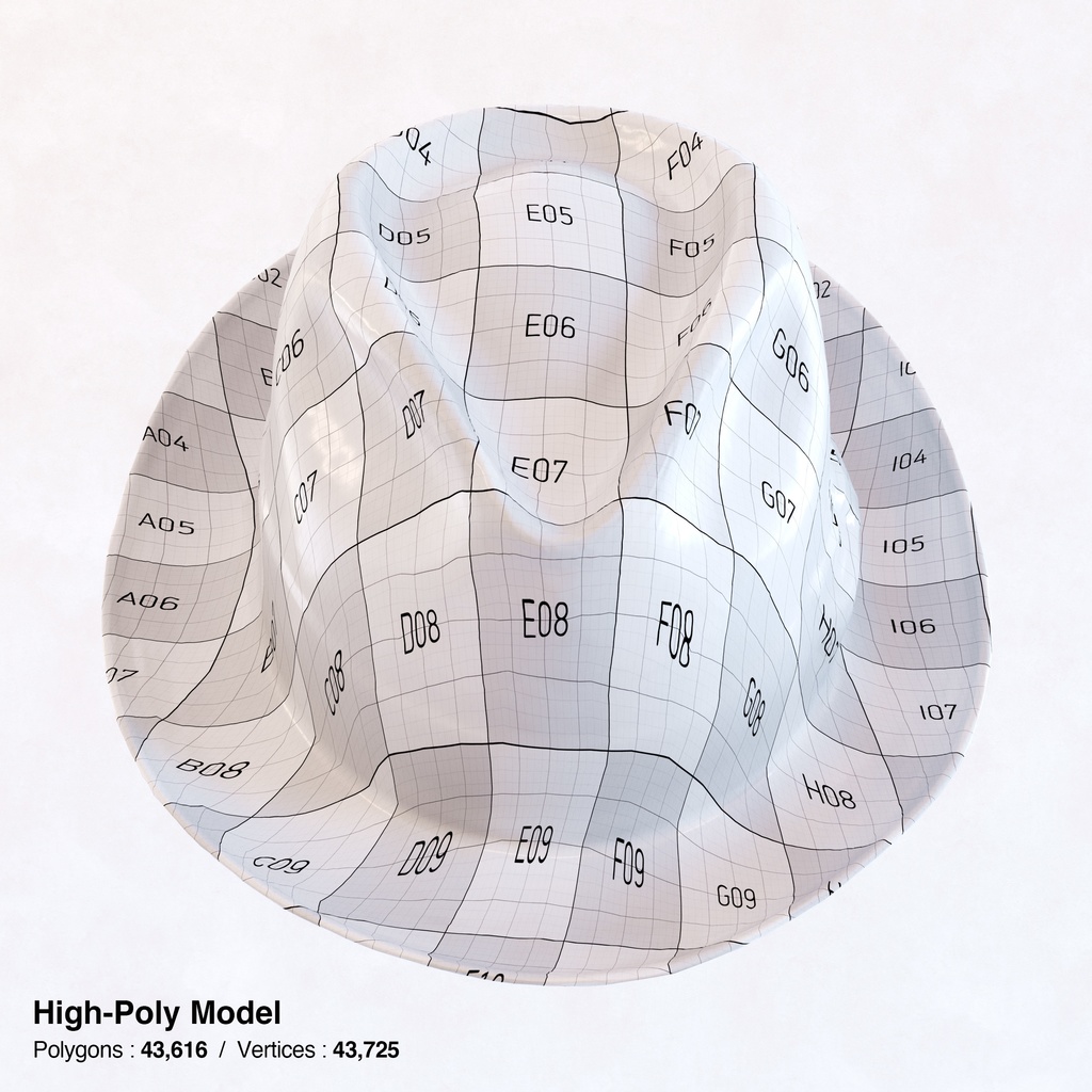 麦わら帽子 【3Dモデル】