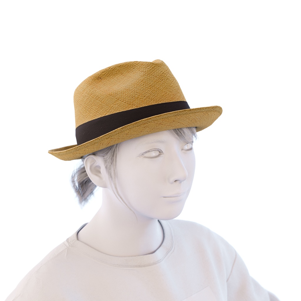 麦わら帽子 【3Dモデル】