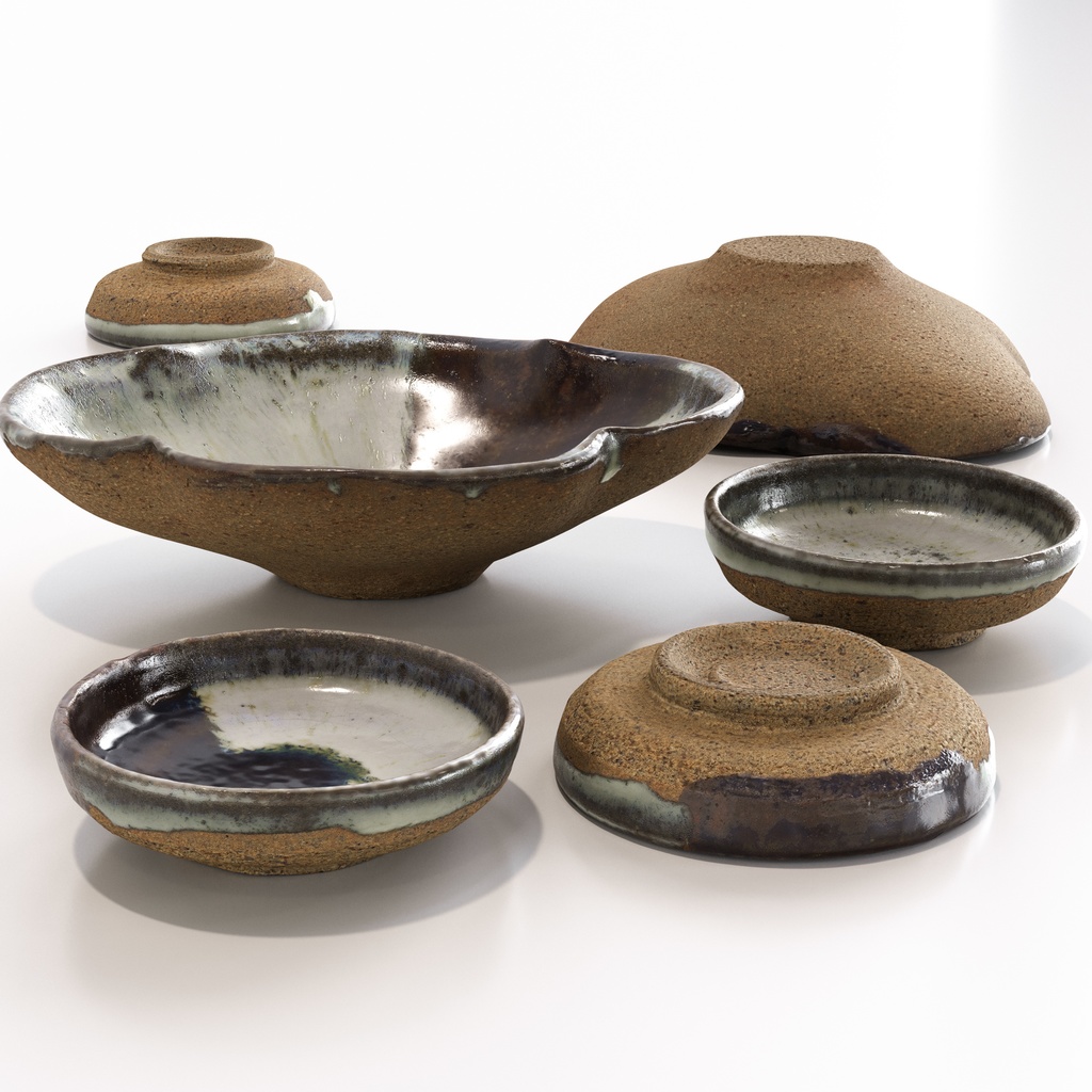 和食器セット5【3Dモデル】