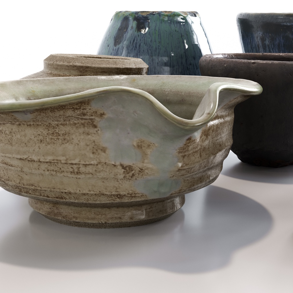 和食器セット6 (酒器)【3Dモデル】