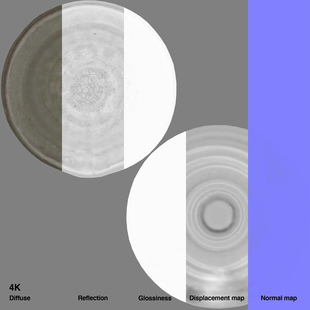 和食器セット6 (酒器)【3Dモデル】