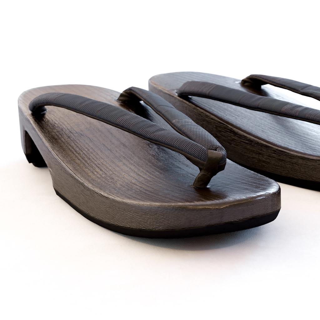 右近下駄セット(女性用) 【3Dモデル】