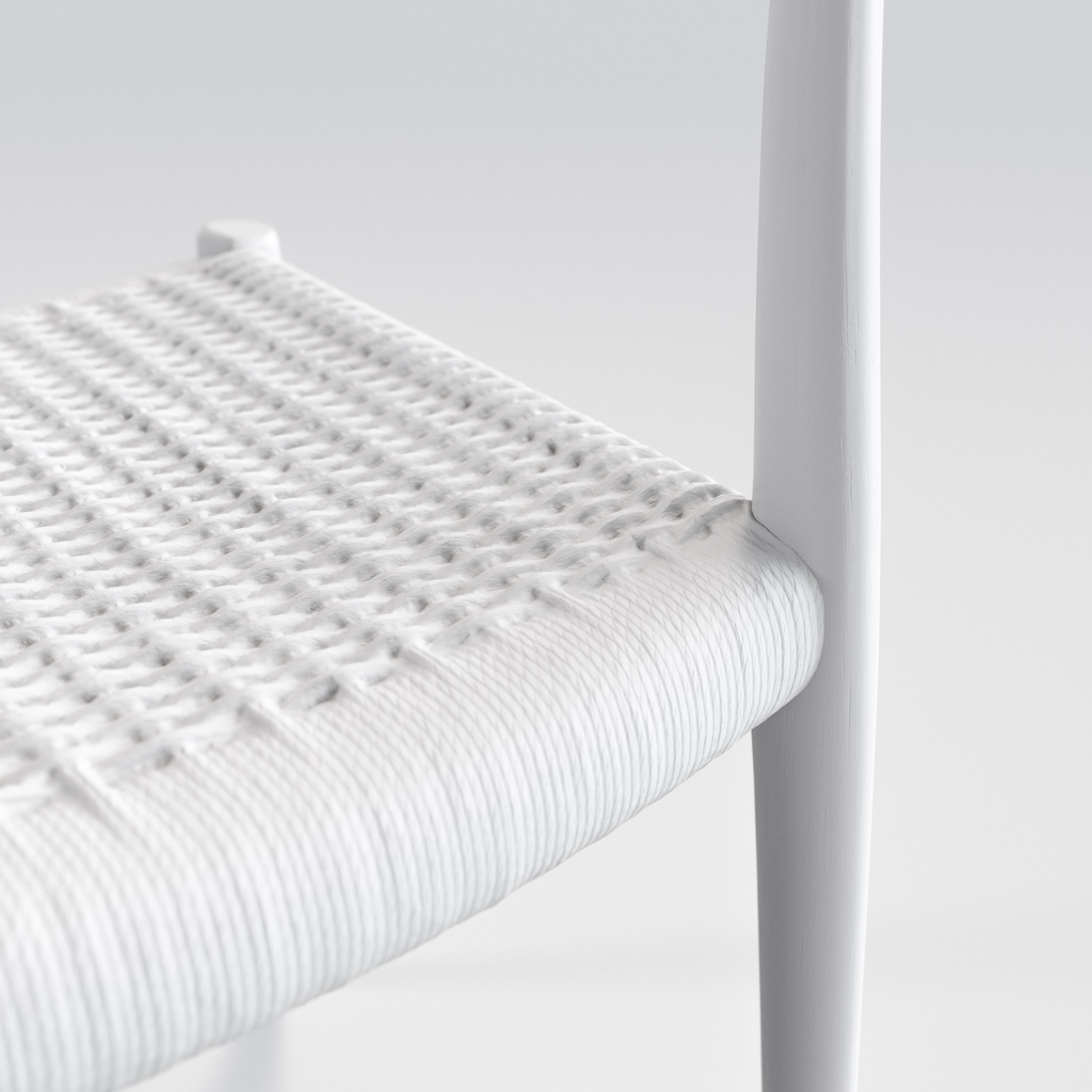 Moller Model 77 ダイニングチェア チーク&ペーパーコード【3Dモデル】