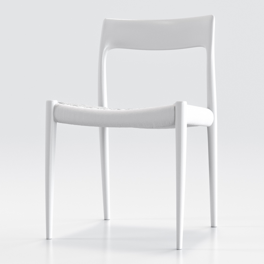 Moller Model 77 ダイニングチェア チーク&ペーパーコード【3Dモデル】