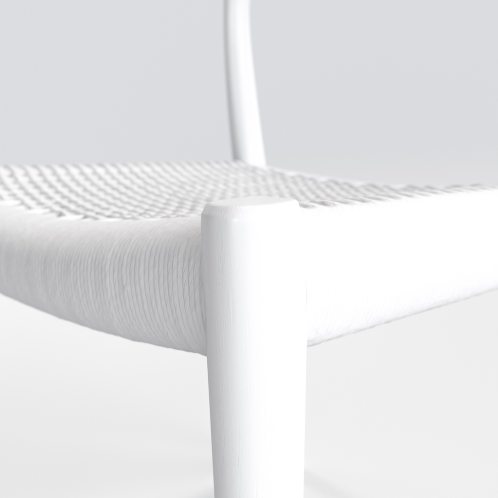 Moller Model 77 ダイニングチェア チーク&ペーパーコード【3Dモデル】