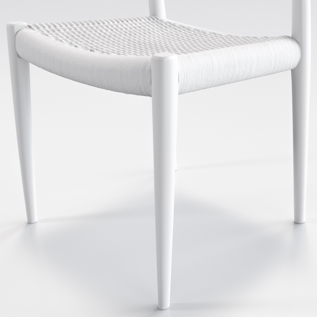 Moller Model 77 ダイニングチェア チーク&ペーパーコード【3Dモデル】