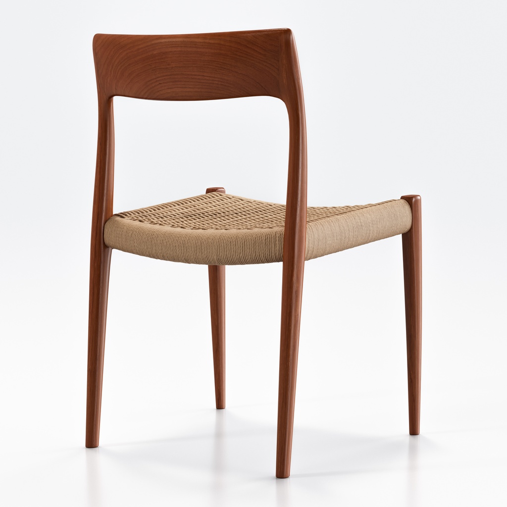 Moller Model 77 ダイニングチェア チーク&ペーパーコード【3Dモデル】