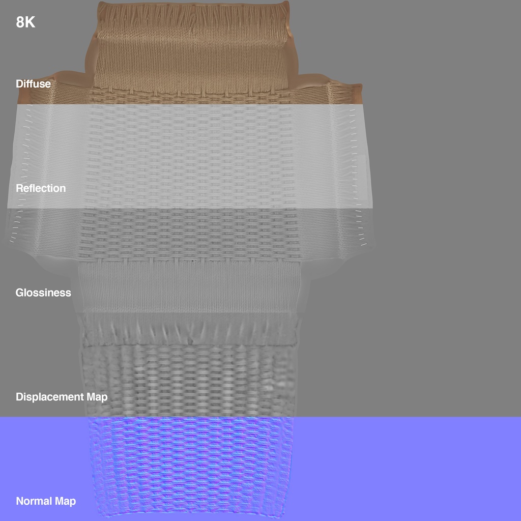 Moller Model 77 ダイニングチェア チーク&ペーパーコード【3Dモデル】