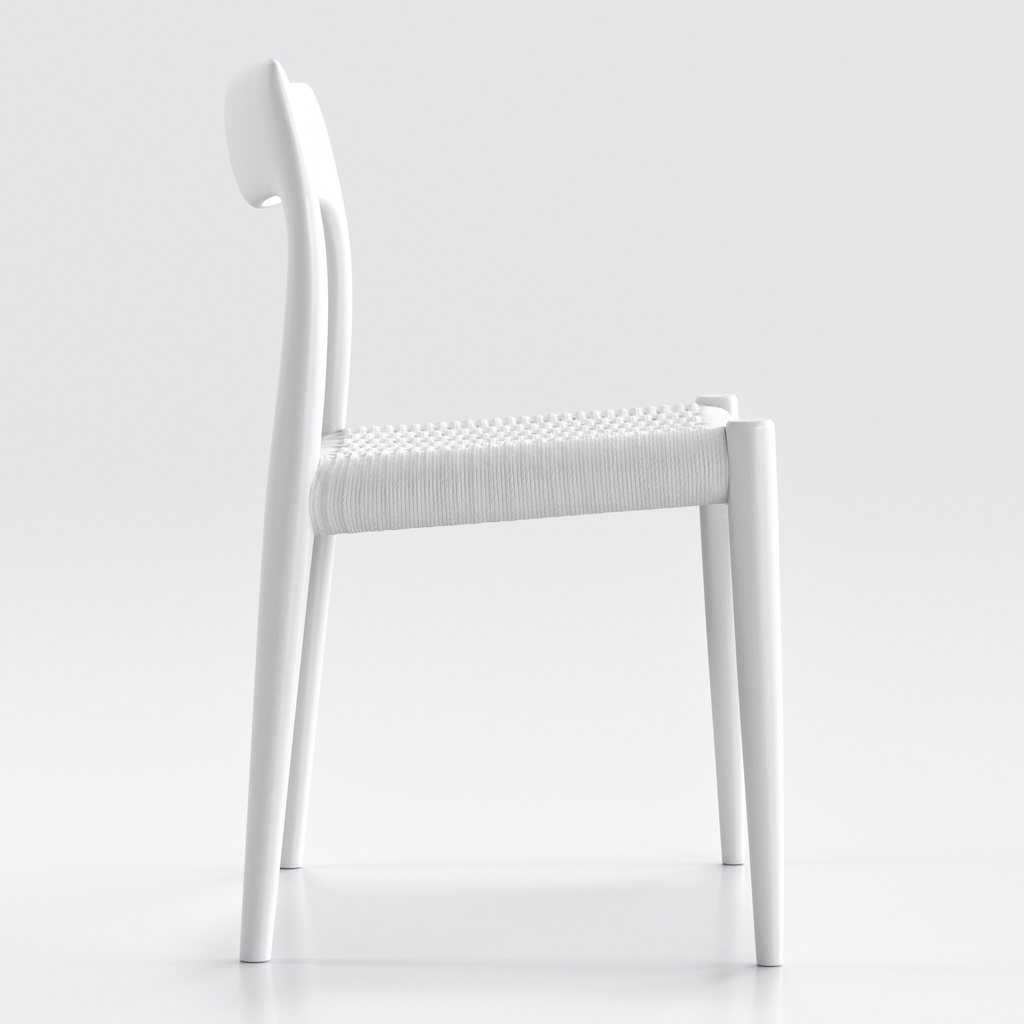 Moller Model 77 ダイニングチェア チーク&ペーパーコード【3Dモデル】
