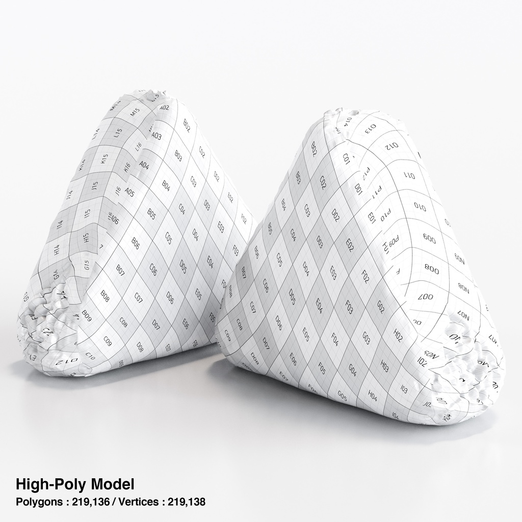 コンビニおにぎり - 梅干し(パッケージ付き)【3Dモデル】