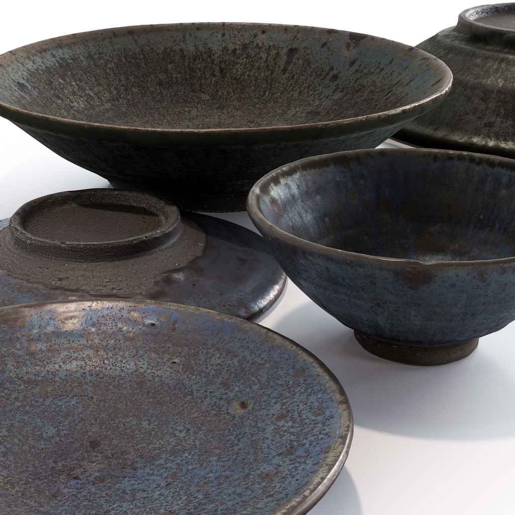 和食器セット8【3Dモデル】