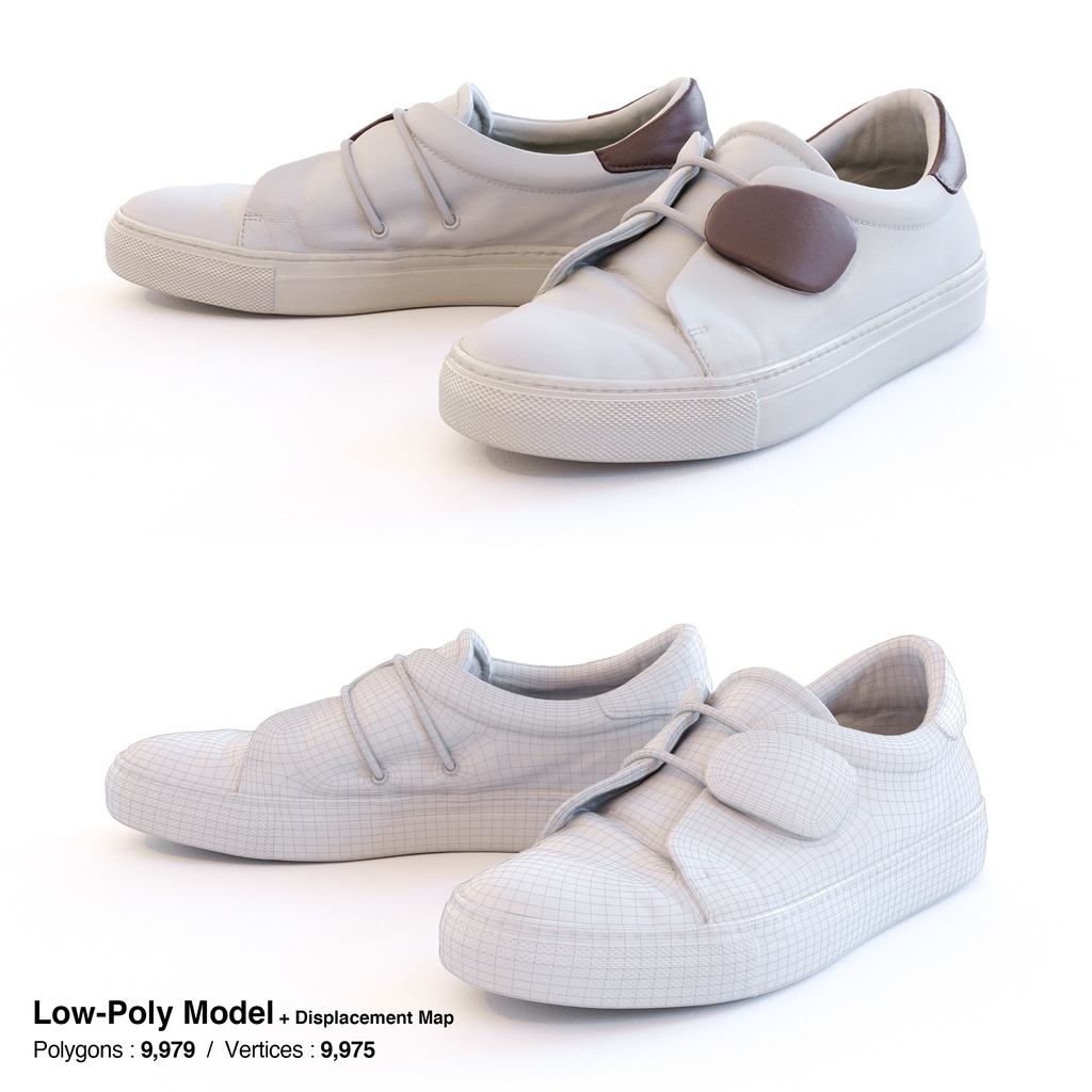 ゴム紐スニーカー 【3Dモデル】