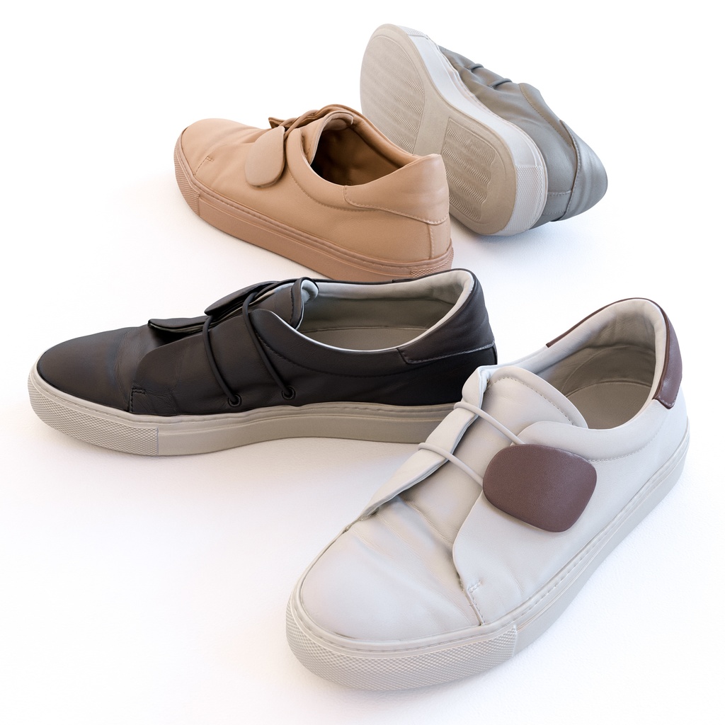 ゴム紐スニーカー 【3Dモデル】