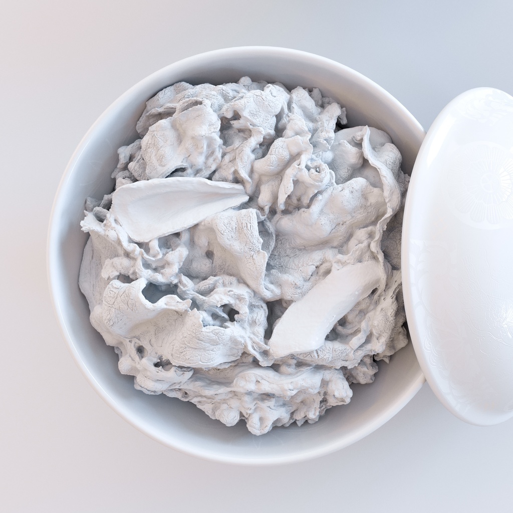 牛丼 - 蓋付きどんぶりセット【3Dモデル】