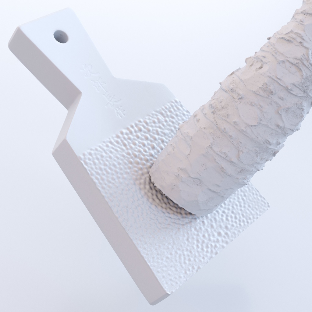 わさびおろし(鮫皮おろし)と山葵セット【3Dモデル】