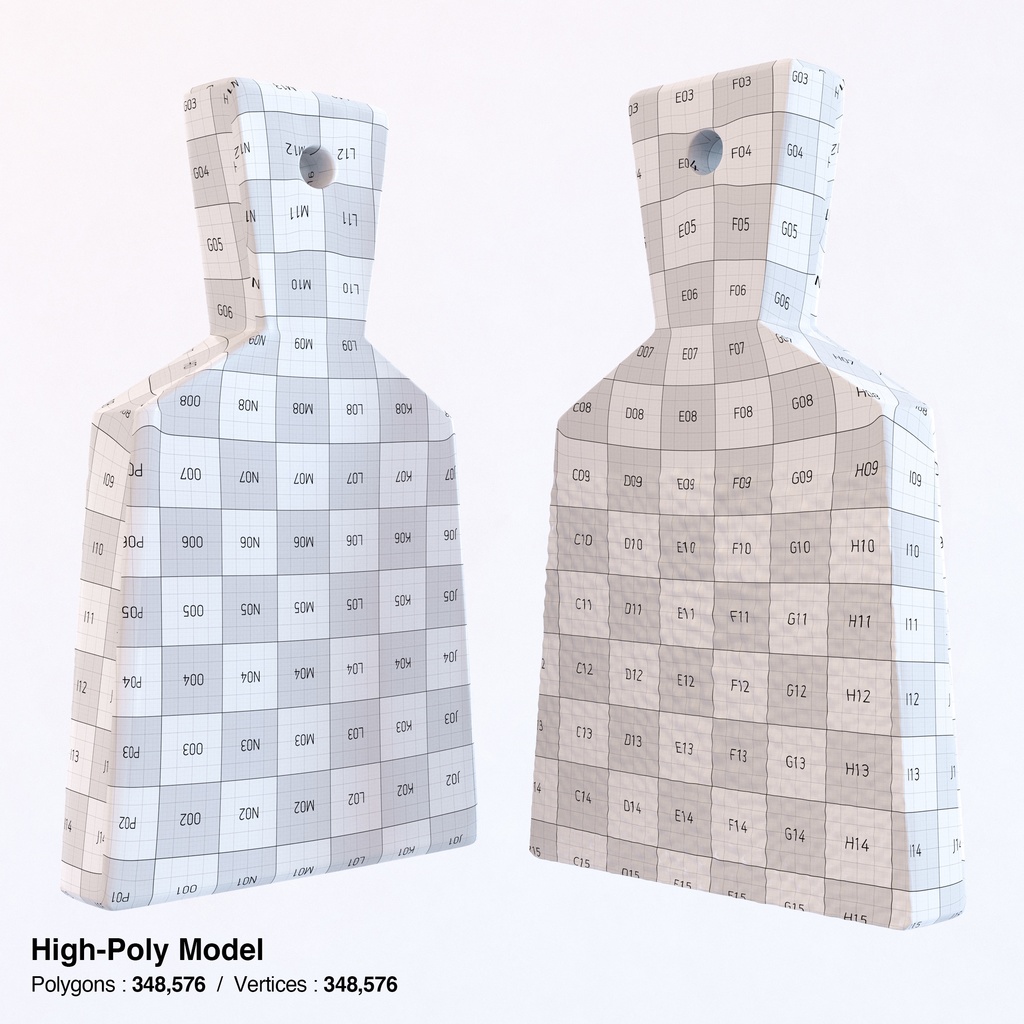 わさびおろし(鮫皮おろし)と山葵セット【3Dモデル】