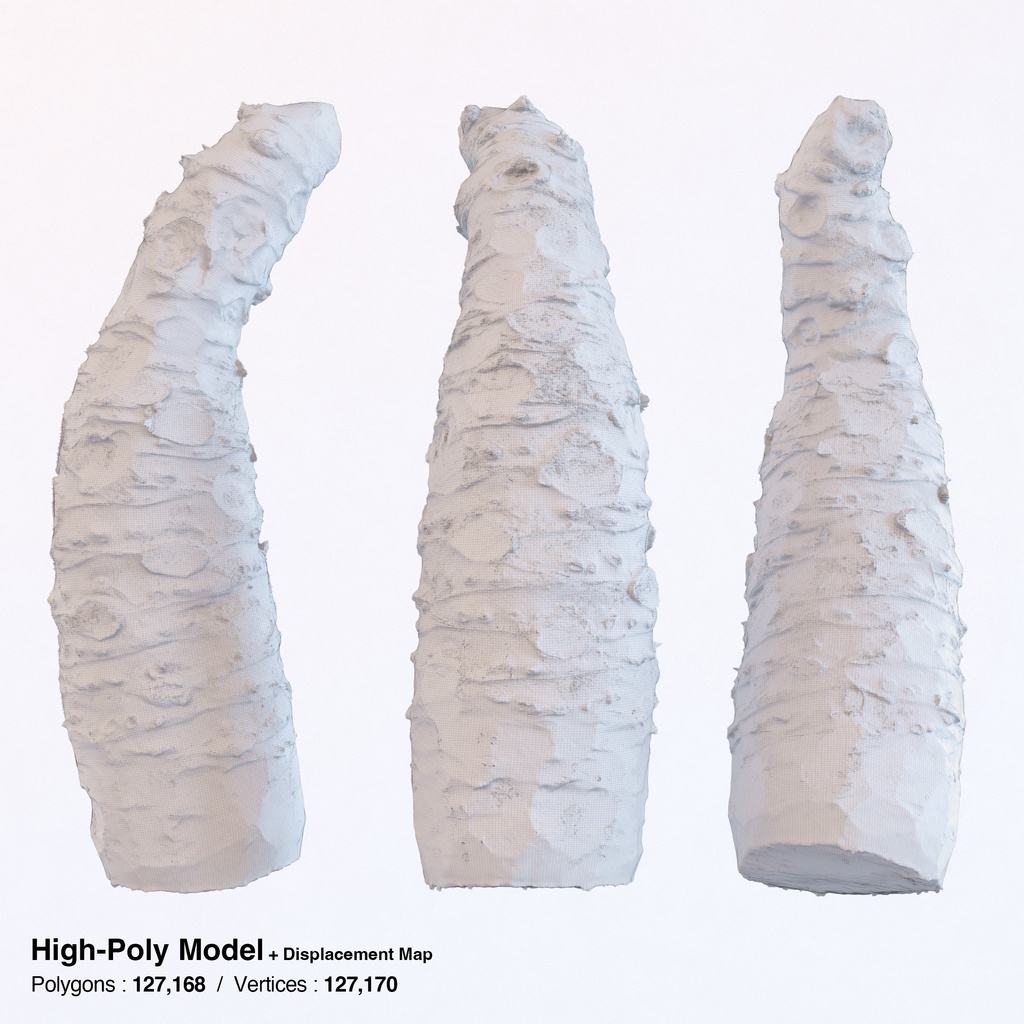 わさびおろし(鮫皮おろし)と山葵セット【3Dモデル】