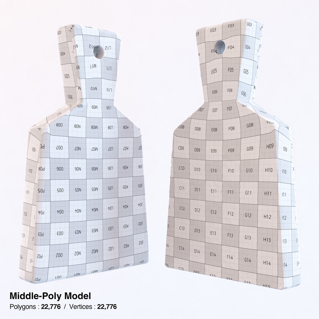 わさびおろし(鮫皮おろし)と山葵セット【3Dモデル】