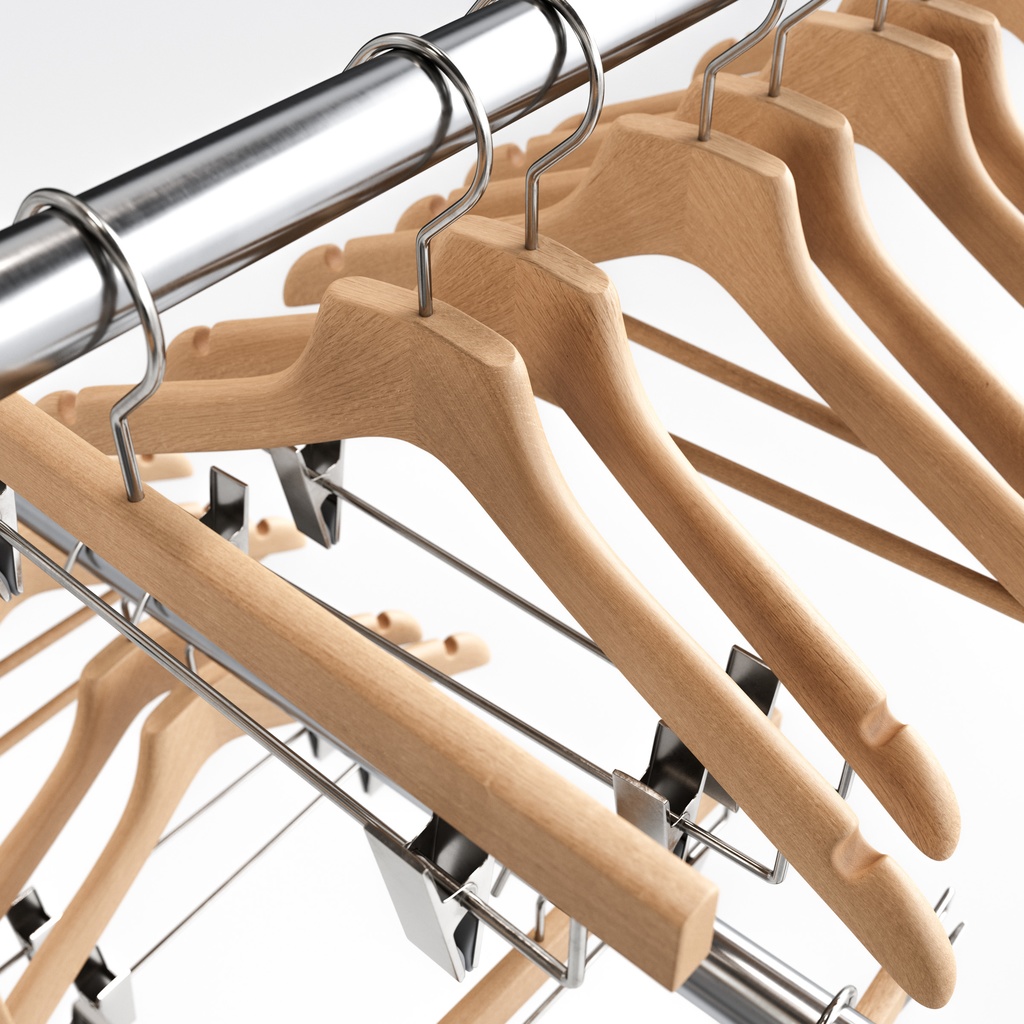 木製ハンガーコレクション【3Dモデル】