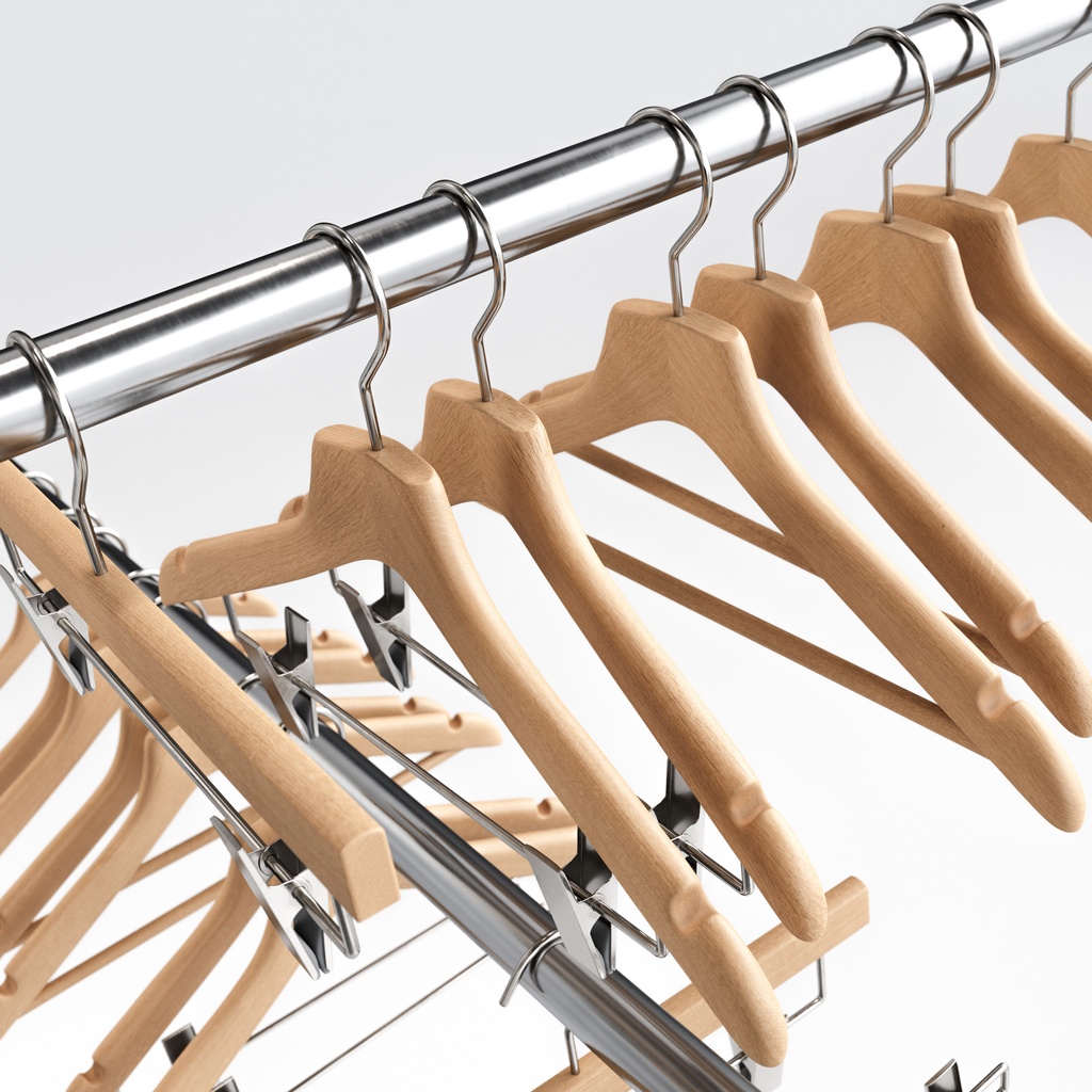 木製ハンガーコレクション【3Dモデル】