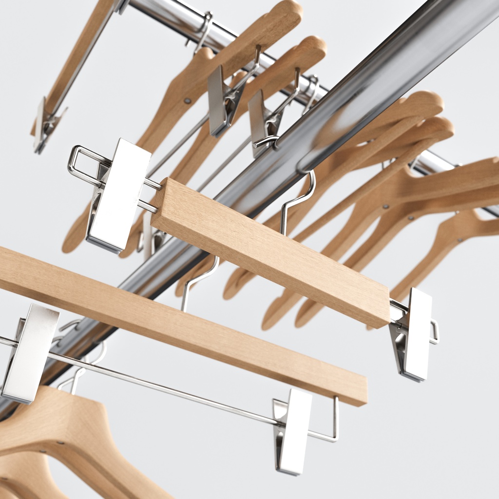 木製ハンガーコレクション【3Dモデル】