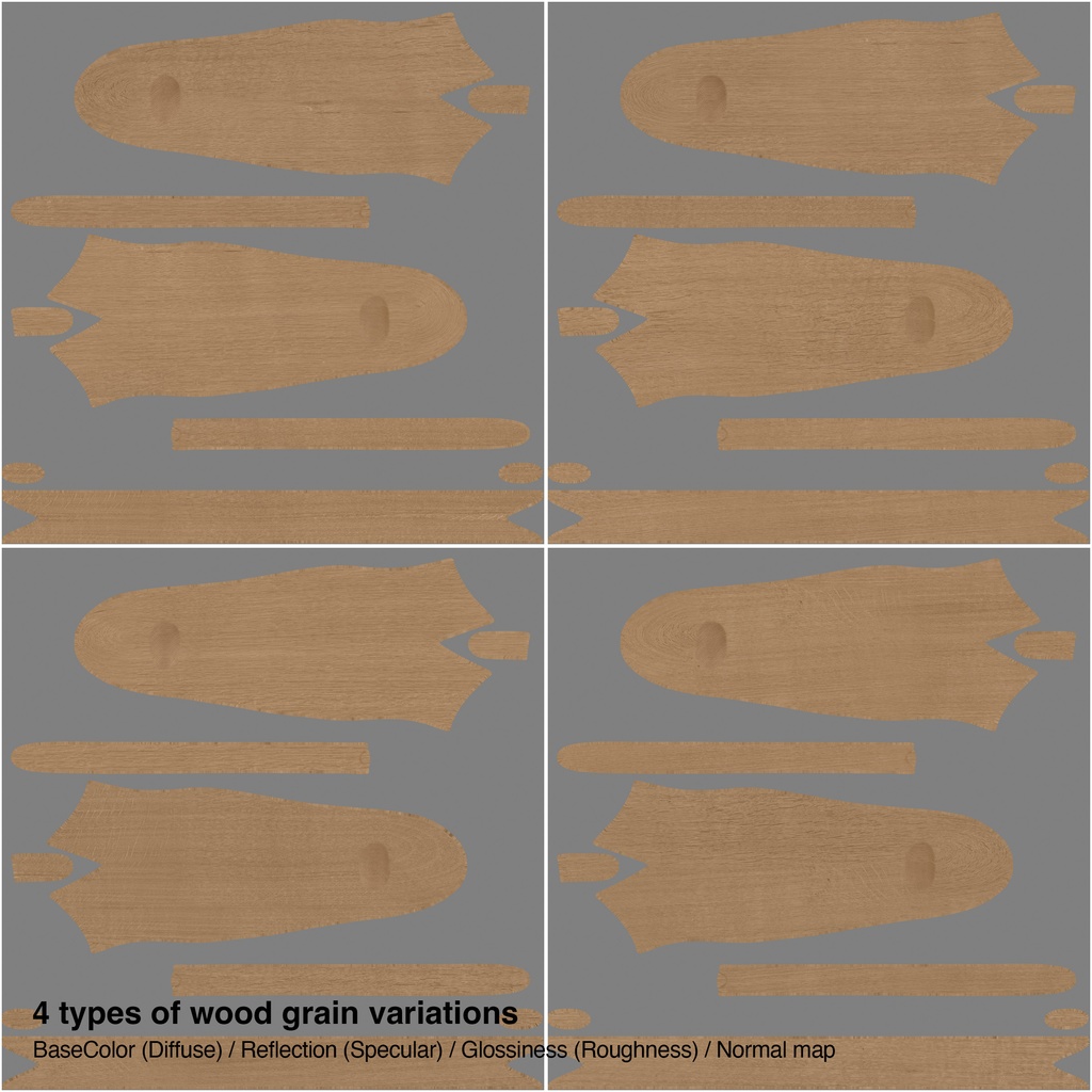 木製ハンガーコレクション【3Dモデル】