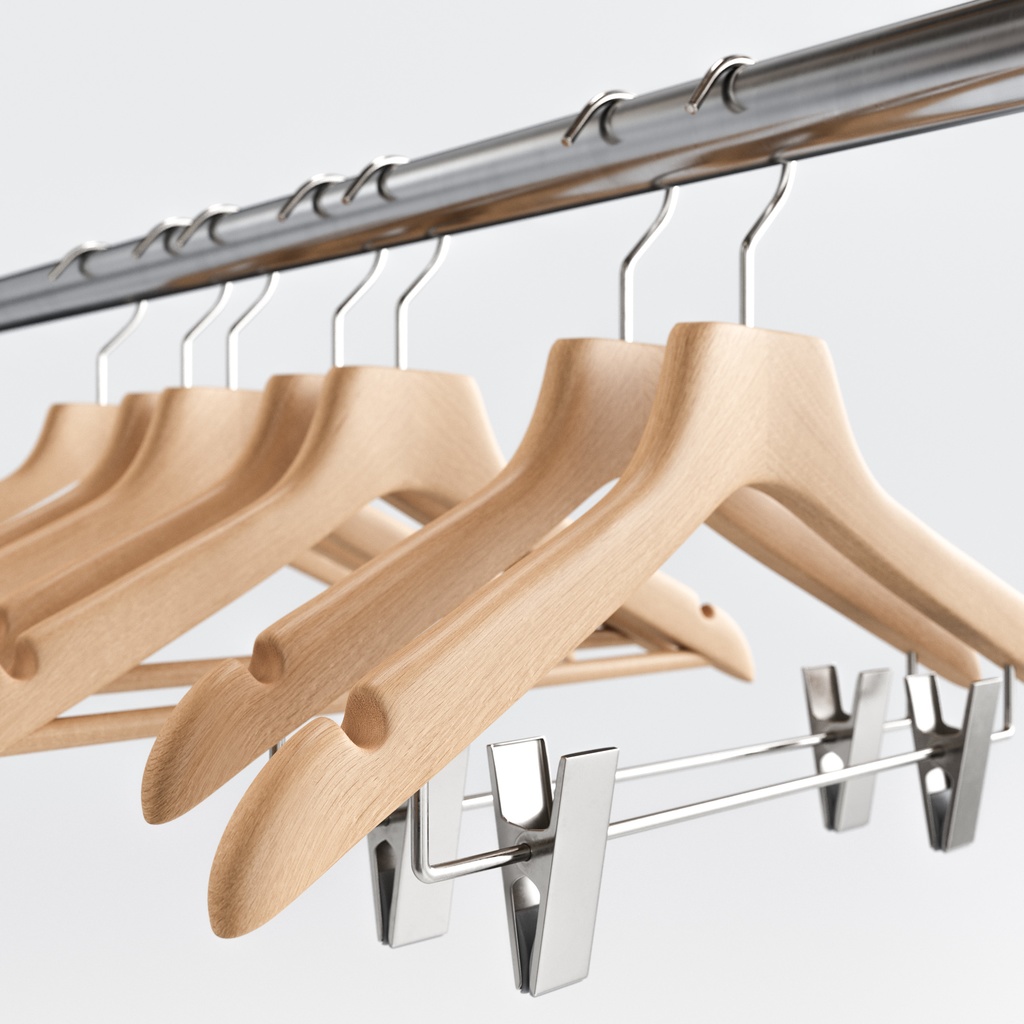 木製ハンガーコレクション【3Dモデル】