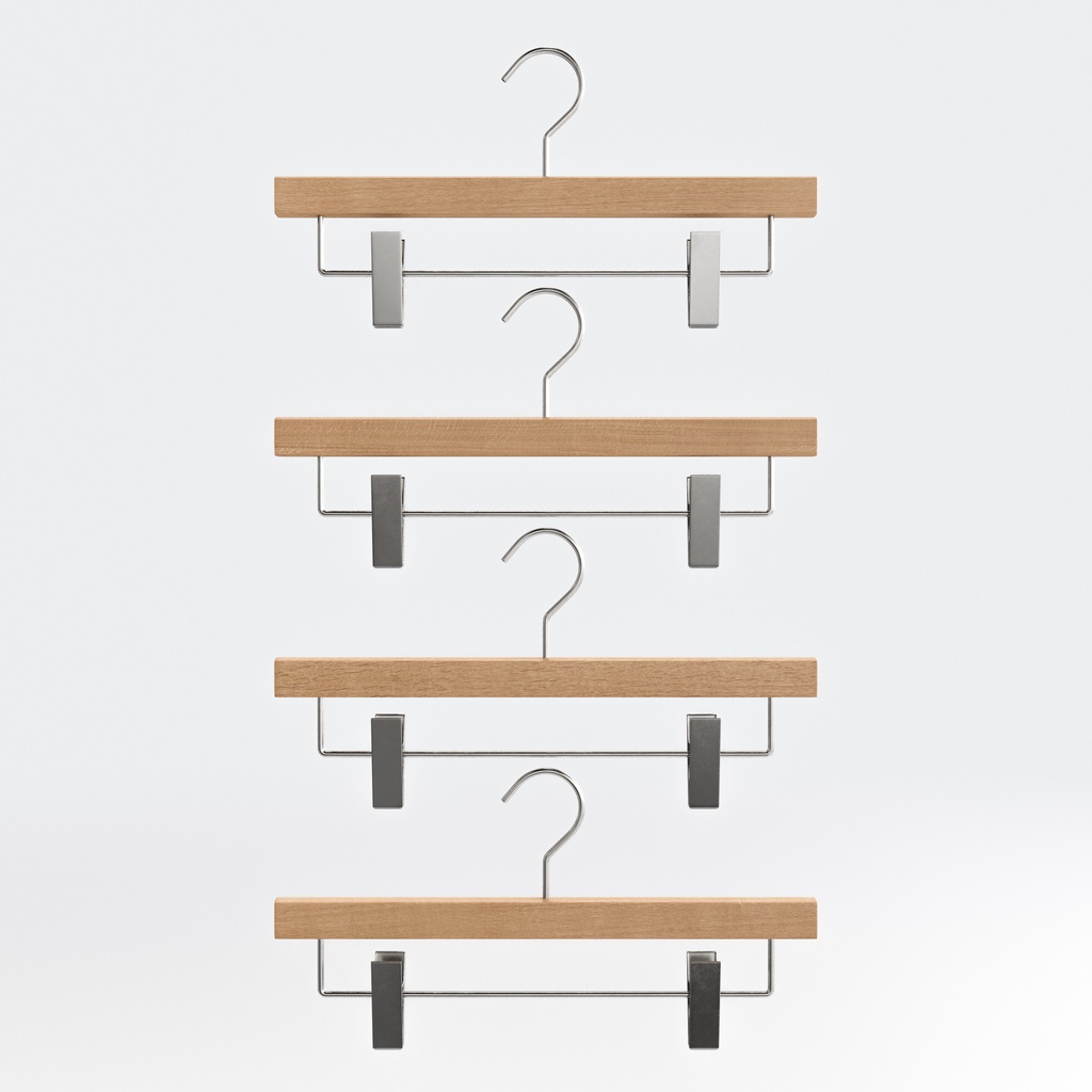 木製ハンガーコレクション【3Dモデル】