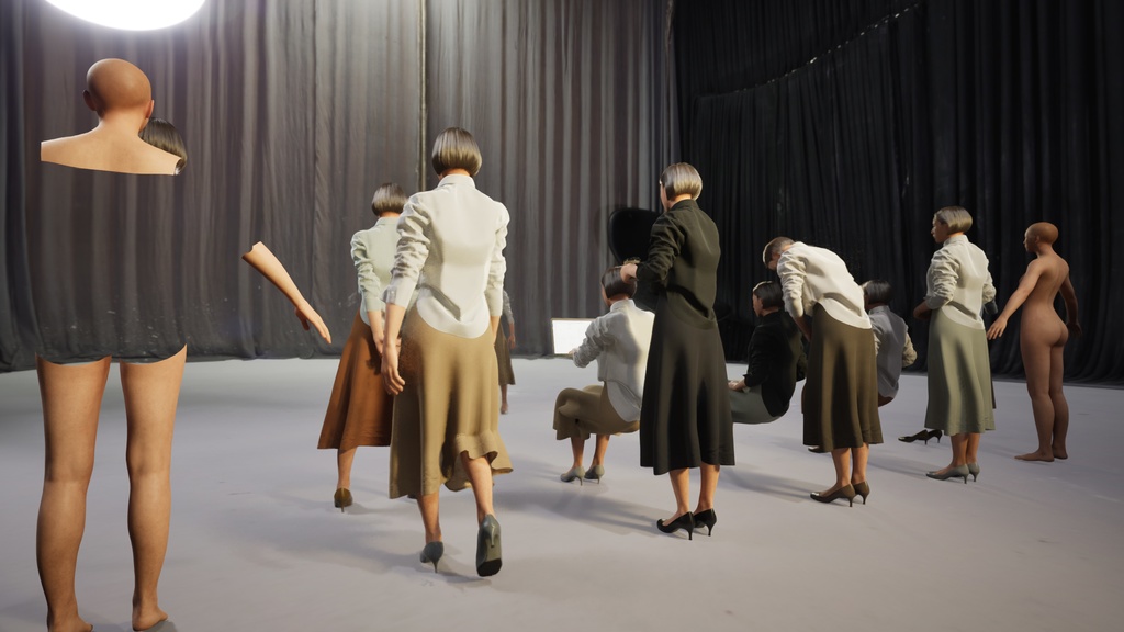 ビジネス女性3Dモデルver.2 B-FF2【UE5 / Blender / Cinema4D】モジュラーキャラクターシリーズ