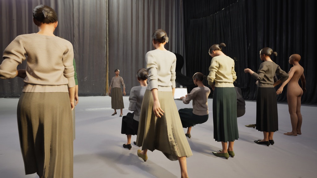 ビジネス女性3Dモデルver.2  B-FH2【UE5 / Blender / Cinema4D】モジュラーキャラクターシリーズ