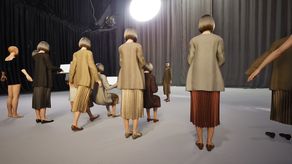 ビジネス女性3Dモデルver.2 B-FM2【UE5 / Blender / Cinema4D】モジュラーキャラクターシリーズ