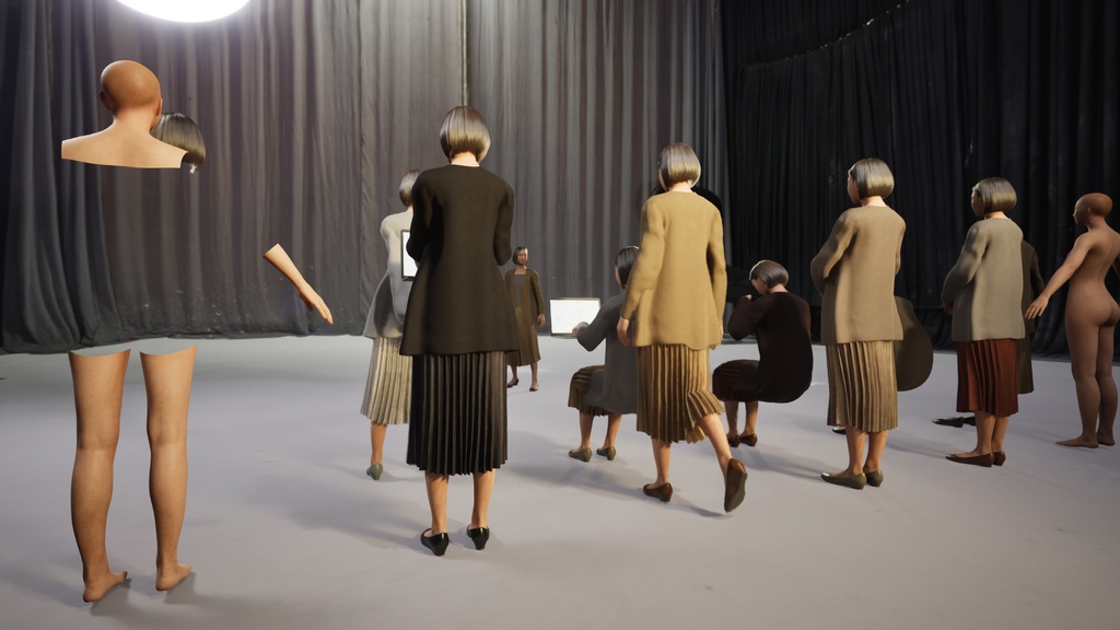 ビジネス女性3Dモデルver.2 B-FM2【UE5 / Blender / Cinema4D】モジュラーキャラクターシリーズ