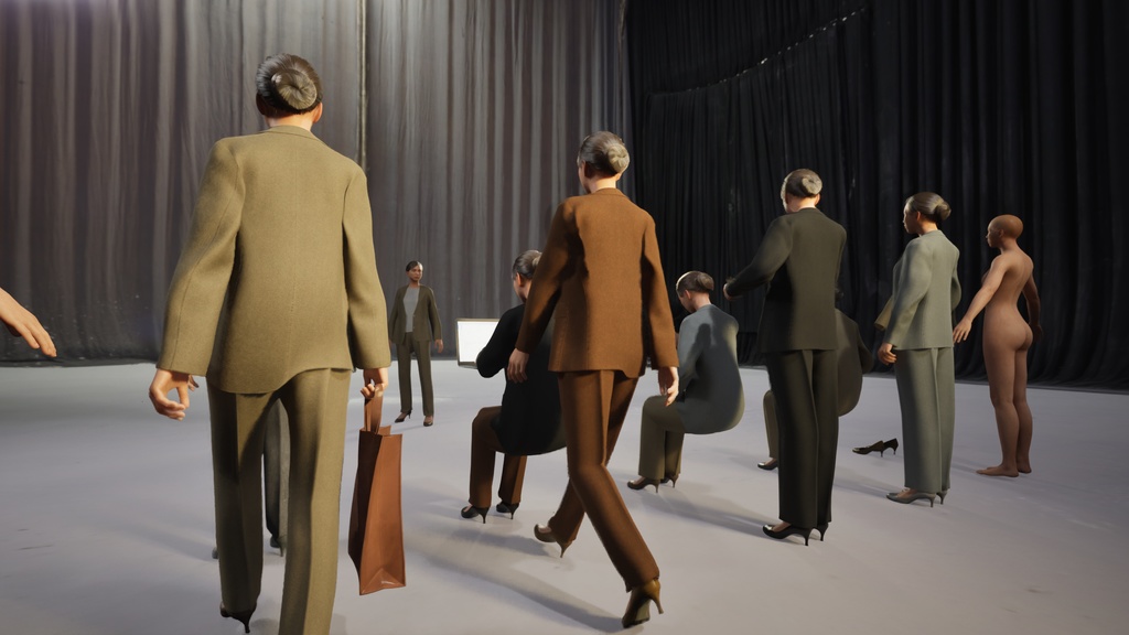 ビジネス女性3Dモデルver.2 B-FT2【UE5 / Blender / Cinema4D】モジュラーキャラクターシリーズ