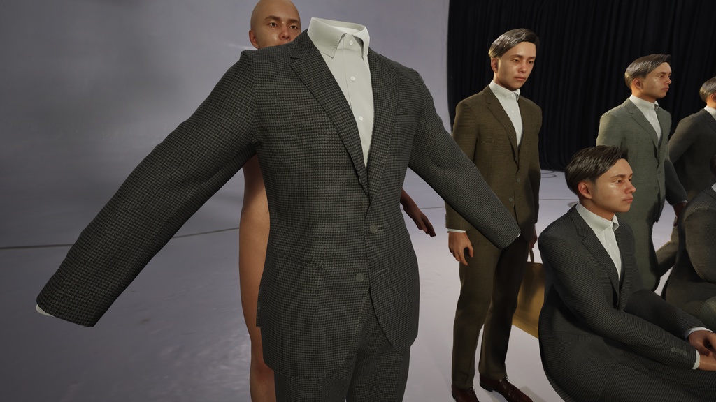 ビジネス男性3Dモデルver.2  B-ME2【UE5 / Blender / Cinema4D】モジュラーキャラクターシリーズ