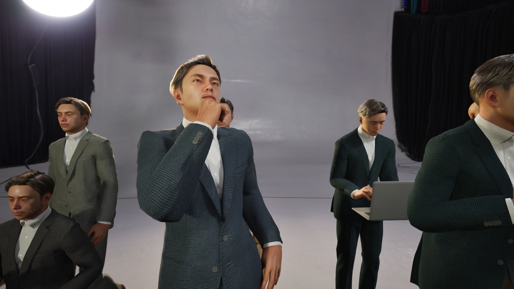 ビジネス男性3Dモデルver.2  B-ME2【UE5 / Blender / Cinema4D】モジュラーキャラクターシリーズ