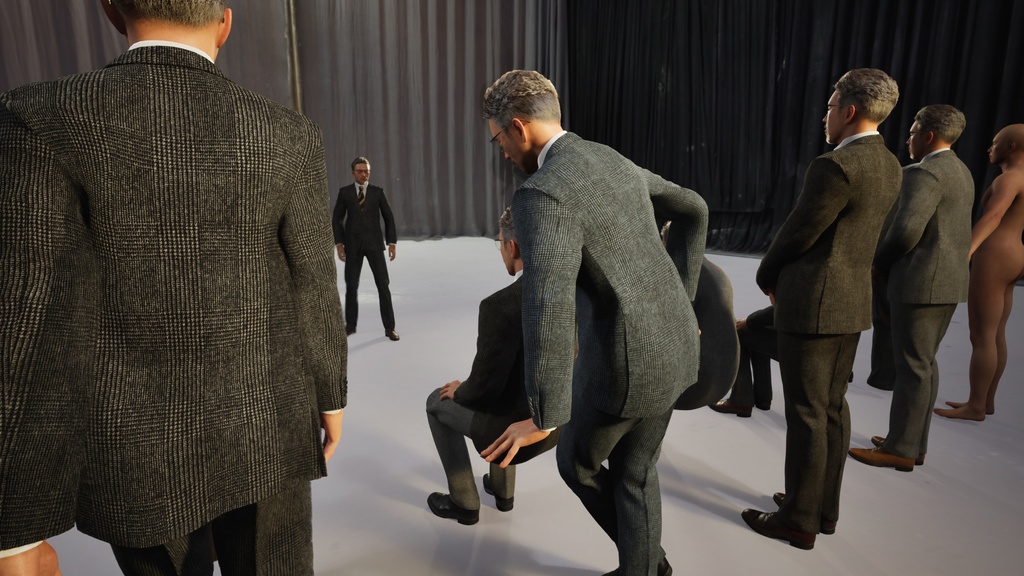 ビジネス男性3Dモデルver.2 B-MG2【UE5 / Blender / Cinema4D】モジュラーキャラクターシリーズ