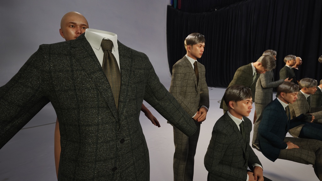 ビジネス男性3Dモデルver.2  B-MS2【UE5 / Blender / Cinema4D】モジュラーキャラクターシリーズ