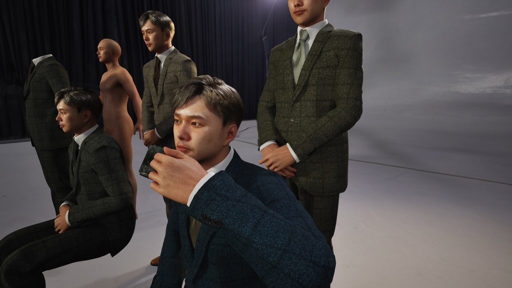 ビジネス男性3Dモデルver.2  B-MS2【UE5 / Blender / Cinema4D】モジュラーキャラクターシリーズ